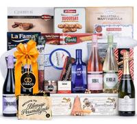 Cesta de Navidad 2026 con Jamón Reserva 7,25kg, Cava y Vinos - Lote 306 | Lote Gourmet con Jamón Sierra Morena, Ibéricos de Bellota, Turrones y Dulces Navideños · Tarjeta Personalizada Incluida