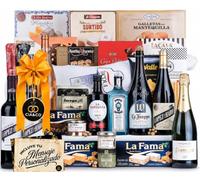 Cesta de Navidad 2026 con Jamón Reserva 7,25kg, Cava y Vinos - Lote 308 | Lote Regalo Gourmet con Jamón de Los Pedroches, Ibéricos de Bellota, Turrones y Dulces · Tarjeta Personalizada Incluida