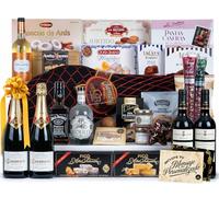 Cesta de Navidad con Jamón 2024 · Lote de Regalo Paleta Selección Gourmet y Tarjeta Personalizable con opción de Logotipo o Imagen · Lote Regalo Corporativo, Familiar o Personal (LOTE A309)