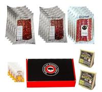 Cesta de navidad con Jamón de cebo de campo Ibérico, Chorizo y Salchichón Ibérico de Bellota Rivera + Cuñas de Queso + Picos Cesta de navidad económica