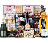 Cesta de Navidad con Jamón Gourmet 2025 (Lote 218) · Con Vinos Rioja, Cava, Ginebra, Cerveza y Dulces Selectos · Incluye Tarjeta Personalizable · Regalo Corporativo, Familiar o Personal Ideal