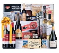 Cesta de Navidad con Jamón Gourmet 2025 (Lote 301) · Incluye Paleta Serrana, Vinos Tinto y Blanco, Espumoso, Dulces Selectos y Ibéricos · Tarjeta Personalizable · Regalo Corporativo o Familiar Ideal