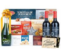 Cesta de Navidad Gourmet 2024 con Selección especial Navidad y Tarjeta Personalizable con opción de Logotipo o Imagen · Lote Navidad como Regalo Corporativo, Familiar o Personal (LOTE A202)