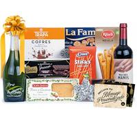 Cesta de Navidad Gourmet 2024 con Selección especial Navidad y Tarjeta Personalizable con opción de Logotipo o Imagen · Lote Navidad como Regalo Corporativo, Familiar o Personal (LOTE A201)
