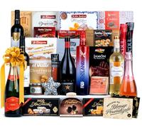 Cesta de Navidad Gourmet 2024 con Selección especial Navidad y Tarjeta Personalizable con opción de Logotipo o Imagen · Lote Navidad como Regalo Corporativo, Familiar o Personal (LOTE A217)