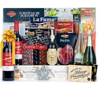 Cesta de Navidad Gourmet 2024 con Selección especial Navidad y Tarjeta Personalizable con opción de Logotipo o Imagen · Lote Navidad como Regalo Corporativo, Familiar o Personal (LOTE A207)