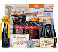 Cesta de Navidad Gourmet 2024 con Selección especial Navidad y Tarjeta Personalizable con opción de Logotipo o Imagen · Lote Navidad como Regalo Corporativo, Familiar o Personal (LOTE A205)