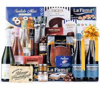 Cesta de Navidad Gourmet Sin Gluten 2025 (Lote 224) · Con Jamón, Brut, Vinos Faustino, Turrones, Ibéricos y Queso · Incluye Tarjeta Personalizable · Regalo Corporativo, Familiar o Personal