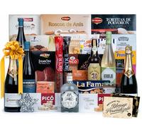 Cesta de Navidad · Lote de Regalo Selección Gourmet · Regalo Personal o de Empresa · Agradecimiento Adviento y Navideño. Incluye Tarjeta Dedicada y Personalizada Cia&Co (LOTE A215)