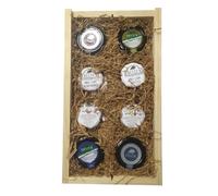 Cesta de navidad para empresa con surtido de mieles, patés de jamón, cremas de queso y mermeladas Deliex