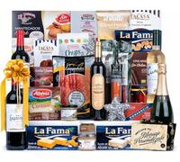 Cesta de Navidad Sin Gluten · Lote de Regalo con Bebidas Ecologicas Selección Gourmet 2024 y Tarjeta Personalizable con opción de Logotipo o Imagen · Lote Regalo Familiar o Personal (LOTE A224)