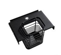 Cesta de palillos de acero inoxidable específica para mesa IGT con diseño de drenaje de múltiples agujeros para mejorar el flujo de aire y un rendimiento de secado más rápido (negro-S)