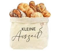 Cesta de Pan de Tela,30x25x10cm Bolsa de Regalo de Algodón y Lino Cesta de Regalo,Paneras de Mesa,Panera de Lino Reutilizable para Pans,Bollería,Frutas o Verduras,Resistente al Desgaste (Blanco roto)