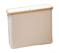 Cesta de papel higiénico 9-12 rollos Oxford cubierta de tela | Tiene capacidad para 9 - 12 rollos, tela Oxford, marco de madera, tapa a prueba de polvo, solución de baño ideal (gris)