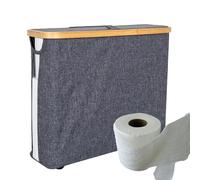 Cesta de papel higiénico, organizador de papel higiénico,Cesta de almacenamiento grande de papel de tela Oxford de 23 L - Bandeja de almacenamiento de papel higiénico, soporte de rollo de papel