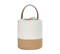 Cesta de pared - Cubo bohemio | Organizador decorativo estético bohemio | Pequeñas cestas tejidas para almacenamiento - para sala de estar, dormitorio, baño, decoración del hogar, oficina, apartamento