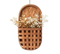 Cesta De Pared - Organizador De Almacenamiento De Jardineras Tejidas De Mad