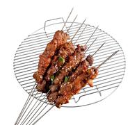Cesta De Parrilla De Rodamiento - Jaula De Rejilla Portátil Con Horquilla | Reemplazo De Rejilla De Parrilla De Acero Inoxidable | Cesta De Barbacoa De Acero Inoxidable Malla No Palo Con Parrilla