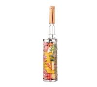 Cesta de parrilla giratoria, cesta de parrilla giratoria, cesta de barbacoa grande con rotación , para barbacoas portátiles Jaula de barbacoa para verduras, verduras