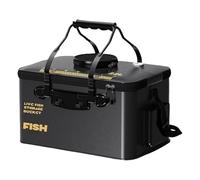 Cesta De Peces para Peces Capturados - Enfriador Plegable De 40 X 25 X 22 Cm, Bandeja De Transporte Acuático Compacto | De De Movilidad para La Conservación De La Carne