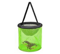 Cesta de peces | Red plegable para captura viva | Cesta de malla portátil para cangrejos de río, bagre, agua salada, agua dulce, pesca con mosca, almejas, cangrejos