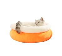 Cesta de peluche para gatos, suave y cómoda para gatos | Caverna gruesa de invierno para perros y gatos al aire libre, para cachorros y gatos, tamaño pequeño, mediano grande, interior exterior