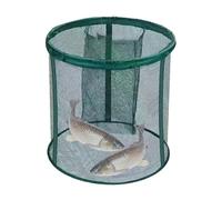 Cesta de pesca para capturados, trampa organizadora de peces vivos de gran capacidad, cesta de pesca portátil, para lubina, trucha, bagre, agua salada, agua dulce, orilla, muelle y río