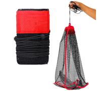 Cesta de pescado capturado, Jaula portátil para red de , Red flotante plegable para kayak - Jaula de red de revestida de carga pesada para padre, novio, entusiasta