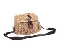 Cesta de Pescado Cesta de Pescado con Tapa y Correas Ajustables Cesta de Pescado de Pesca clásica para Pescado para Pescado Atrapado, Canasta de Mimbre Vintage para Picnic, Canasta de Mimbre con Tapa