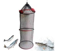 Cesta de pescado para peces capturados, cesta flotante para peces | Red de almacenamiento para peces y cebos - Cestas de pescado de secado rápido para peces atrapados , soporte de red de