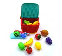 Cesta de picnic con frutas