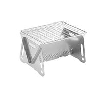 Cesta de picnic pequeña con asa para parrilla al aire libre, plegable, parrilla de camping, plegable al instante y fácil de transportar