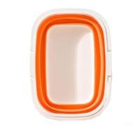 Cesta de picnic plegable con diseño portátil para actividades al aire libre, camping, para uso en cocina y tareas domésticas, ahorro de espacio y construcción para un almacenamiento cómodo (naranja)