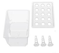 Cesta de plantación de agua de 15 agujeros para jardinería acuática interior, diseño transparente que permite el monitoreo de raíces, se adapta a espacios compactos y configuraciones de suelo