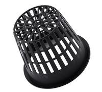 Cesta de Plantación de Malla Resistente para Cultivo Hidropónico, Macetas de Red de Plástico Duraderas para Jardinería Interior, 10 Uds. (Black)