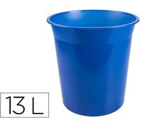 Cesta de plástico azul translúcido Q-Connect 13 litros - Q-CONNECT
