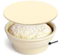 Cesta de protección de pan plegable redonda con control de temperatura Bannetons eléctricos de silicona fermentación Bowl