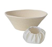 Cesta de prueba - Recipiente de pan hecho a mano, forro extraíble, ideal para preparación de pastelería, panadería artesanal, organización de cocina, almacenamiento de masa y proyectos culinarios en