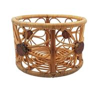 Cesta de ratán vintage tejida a mano para fotografía de recién nacidos, crea un ambiente encantador y seguro para tus fotos de bebé, accesorios de fotografía de recién nacidos