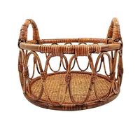 Cesta de ratán vintage tejida a mano para fotografía de recién nacidos, crea un ambiente encantador y seguro para tus fotos de bebé, accesorios de fotografía de recién nacidos