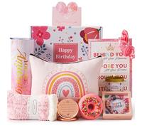 Cesta de regalo de cumpleaños para mujer, caja feliz para ella, juego único de regalo para niñas, cesta de regalos femeninos para mamá, mejores amigas, hermana, hija, mejor amiga, esposa, mejor amiga