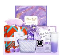 Cesta de regalo de spa de lujo para mujer, regalos relajantes de cumpleaños, San Valentín y día de la madre para mamá, ella, esposa, novia, hermana, compañera de trabajo, abuela, regalos de graduación