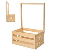 Cesta de regalo para baby shower, caja de madera multiusos para baby shower, armario de caja de baby shower, caja de almacenamiento compacta para bebé, cesta de baby shower, fácil de usar, portátil