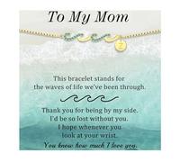 Cesta de regalo para el día de la madre, regalos para el día de la madre de parte de la hija, pulseras iniciales, regalos para mujeres, regalos para mamá, regalos para adolescentes, cosas de moda
