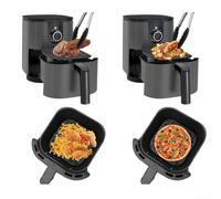 Cesta de repuesto para freidora de aire AF080 de 2 cuartos con mango no ergonómico para cocinar filetes de pollo, papas fritas y deshidratar frutas