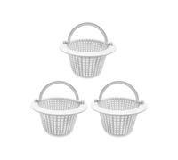 Cesta de Repuesto para Skimmer de Piscina con Asa, Paquete de 3, Cestas para Skimmer A Través de la Pared para Piscina Sobre el Suelo