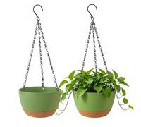 Cesta de riego automático para colgar con agujeros de