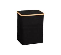 Cesta de Ropa Negra - Bambú FSC - Cesta Rígida 54L