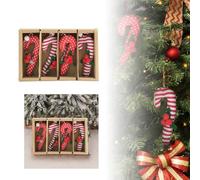Cesta de setas con tapa, pequeña decoración navideña, juego de muñecas de Papá Noel, varita de Navidad, muñeco de nieve para decoración del hogar, juego de manualidades colgante (B, 17 x 10 x 4 cm)