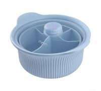 Cesta de silicona para cocinar verduras con tapa, inserto de vapor plegable expandible para olla, freidora de aire, microondas, sin BPA, resistente al calor, colador de verduras de 22,8 cm, beige